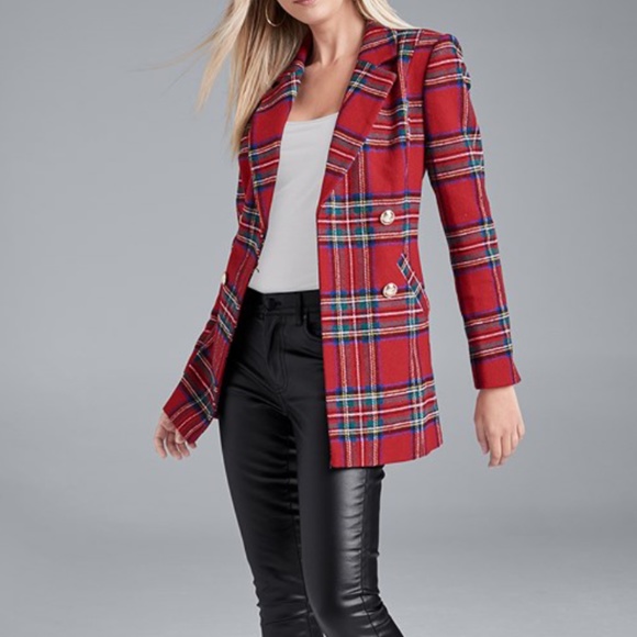 venus plaid coat